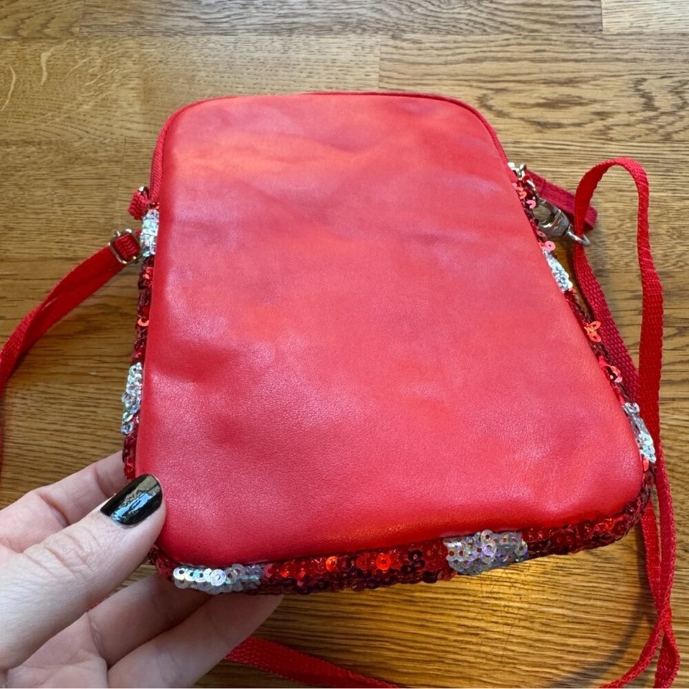 DISNEY Minnie Mouse Red Polka Dot Crossbody Bag - Picture 5 of 13